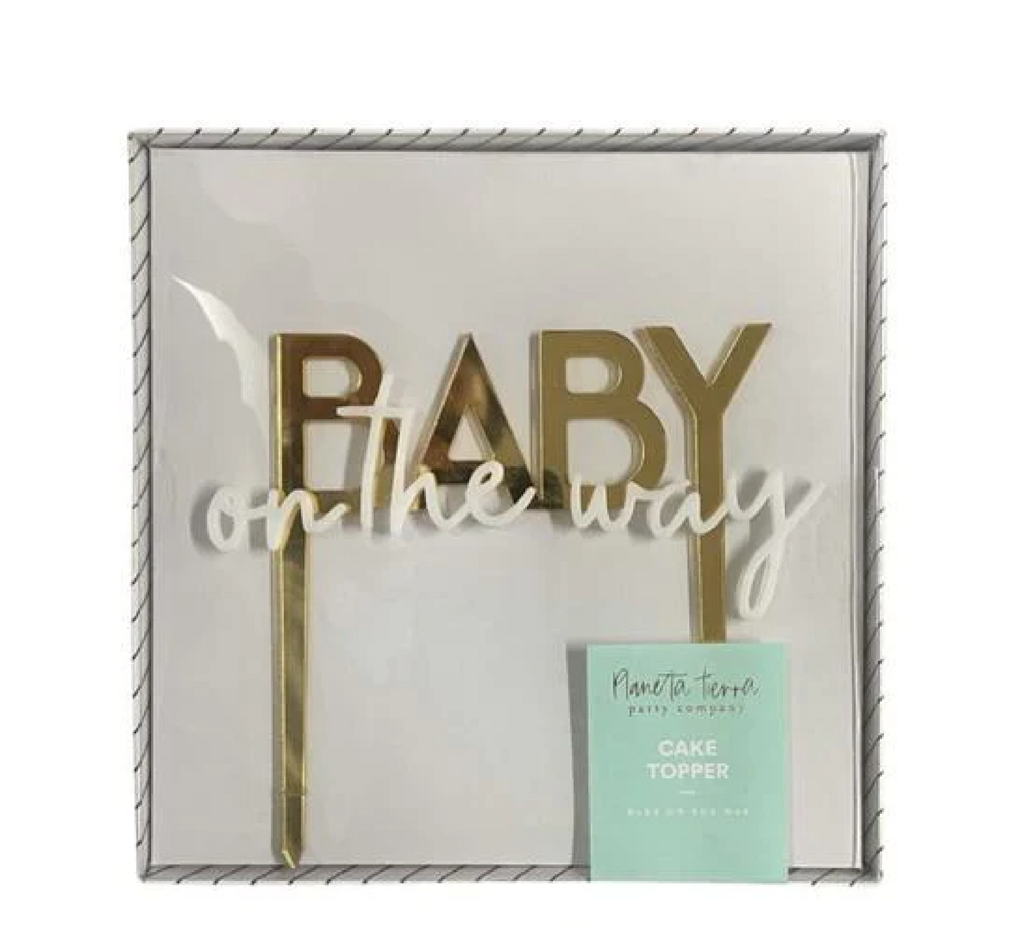 Cake topper "Baby on the way"