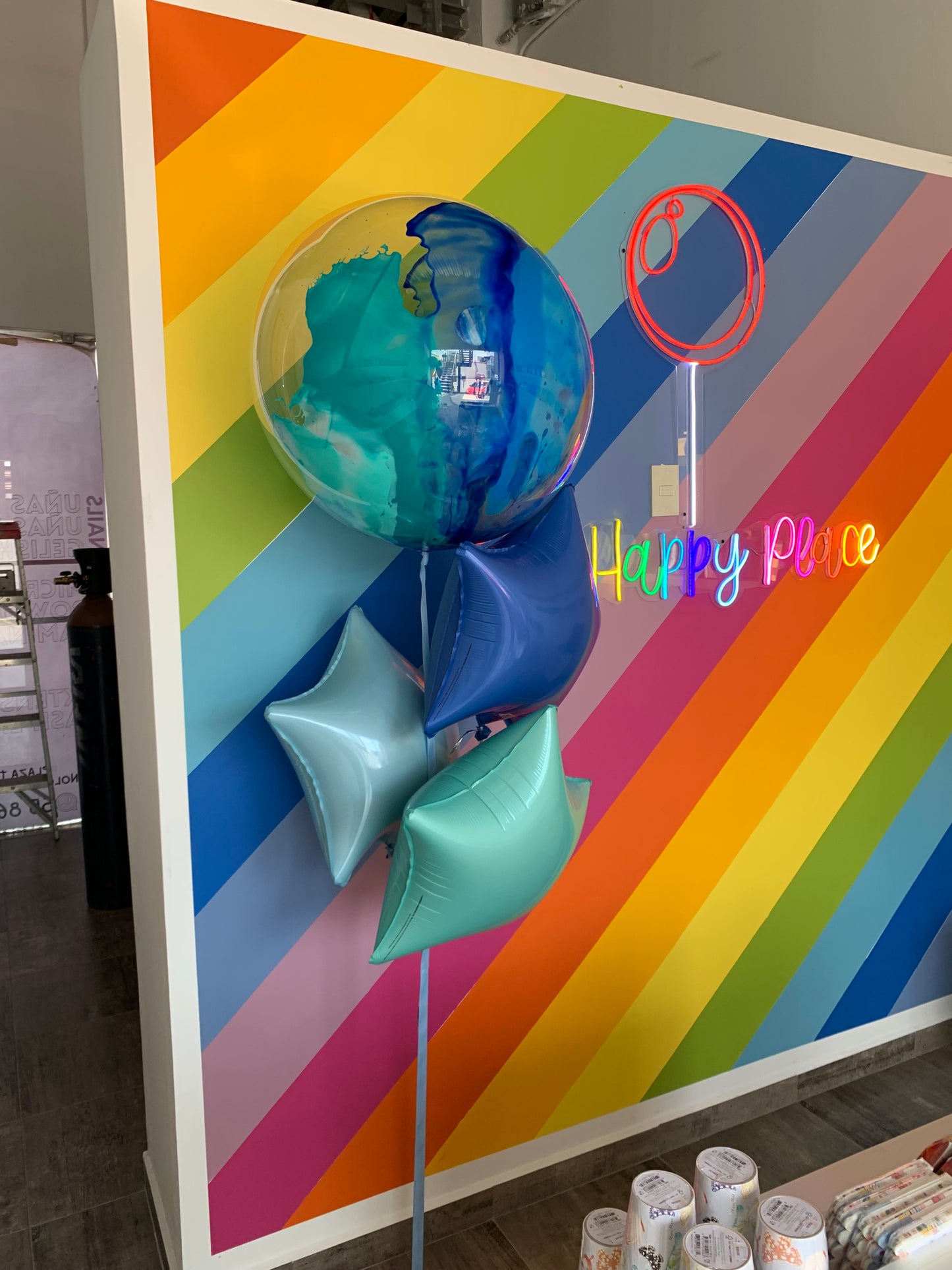 Globo Burbuja 36" con 3 Estrellas