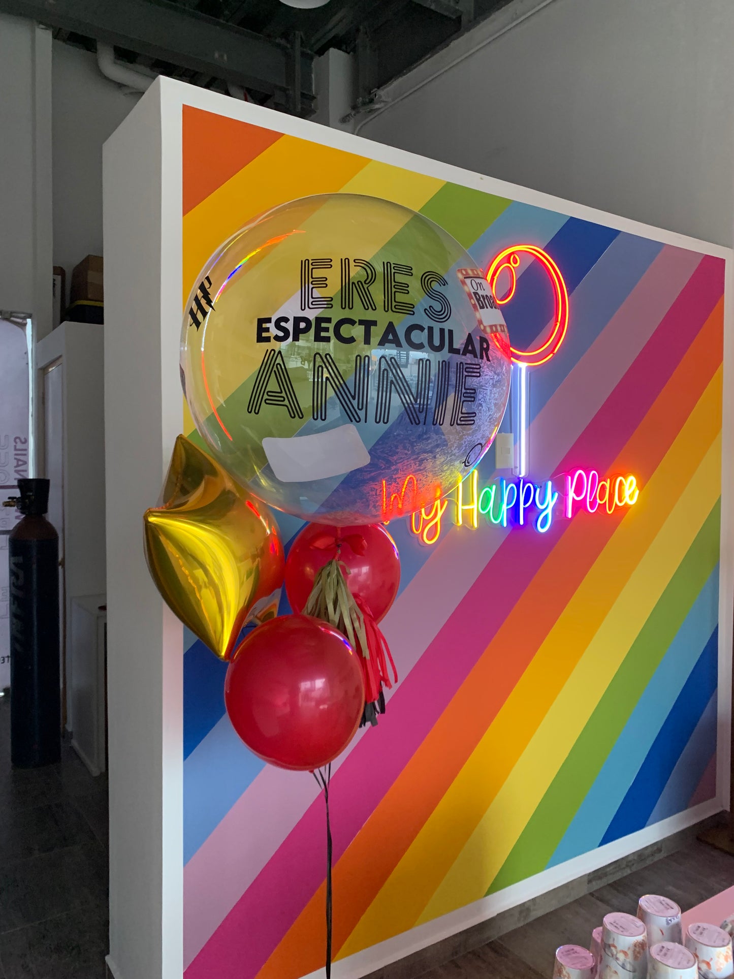 Globo Burbuja 36", 1 Estrella y 2 Látex