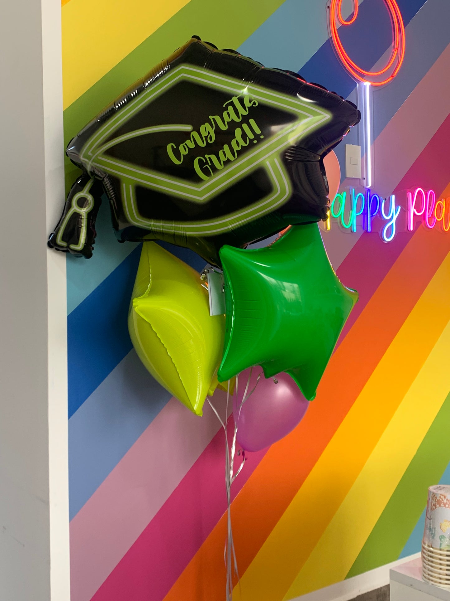 Globo Birrete, 2 Estrellas y 3 Látex