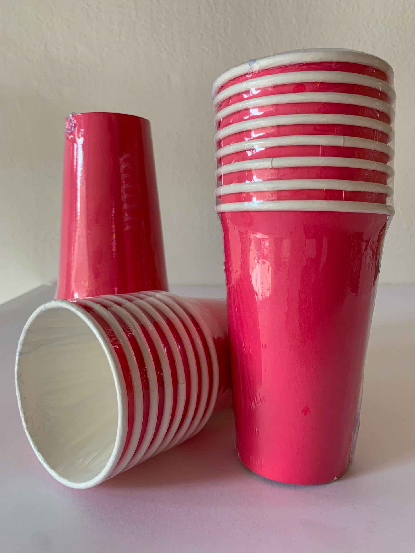 Vaso Cartón Rosa Magenta