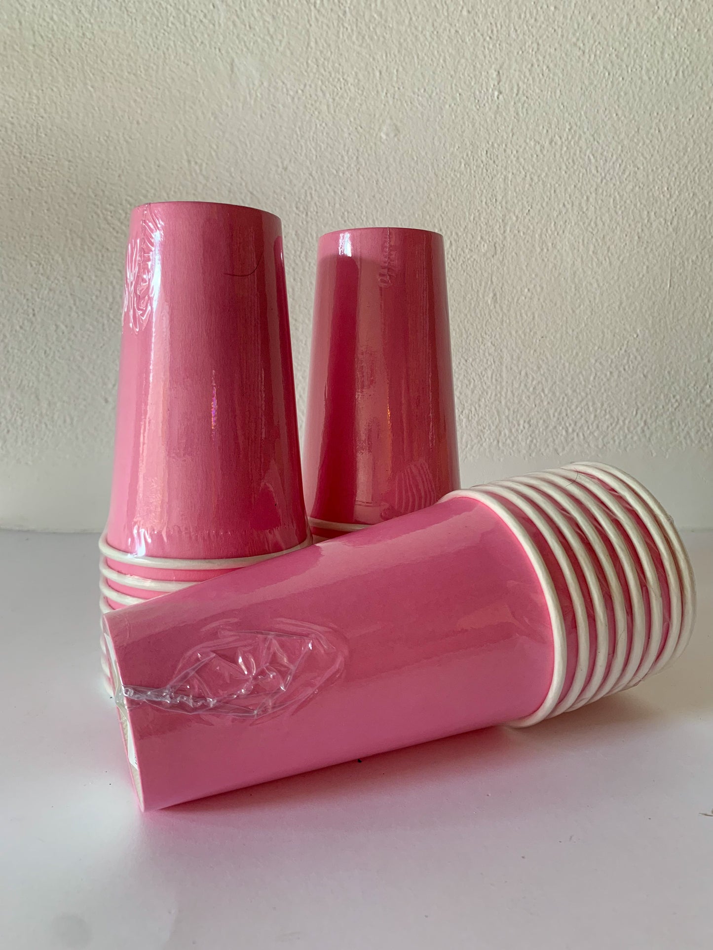 Vaso Cartón Rosa Pastel