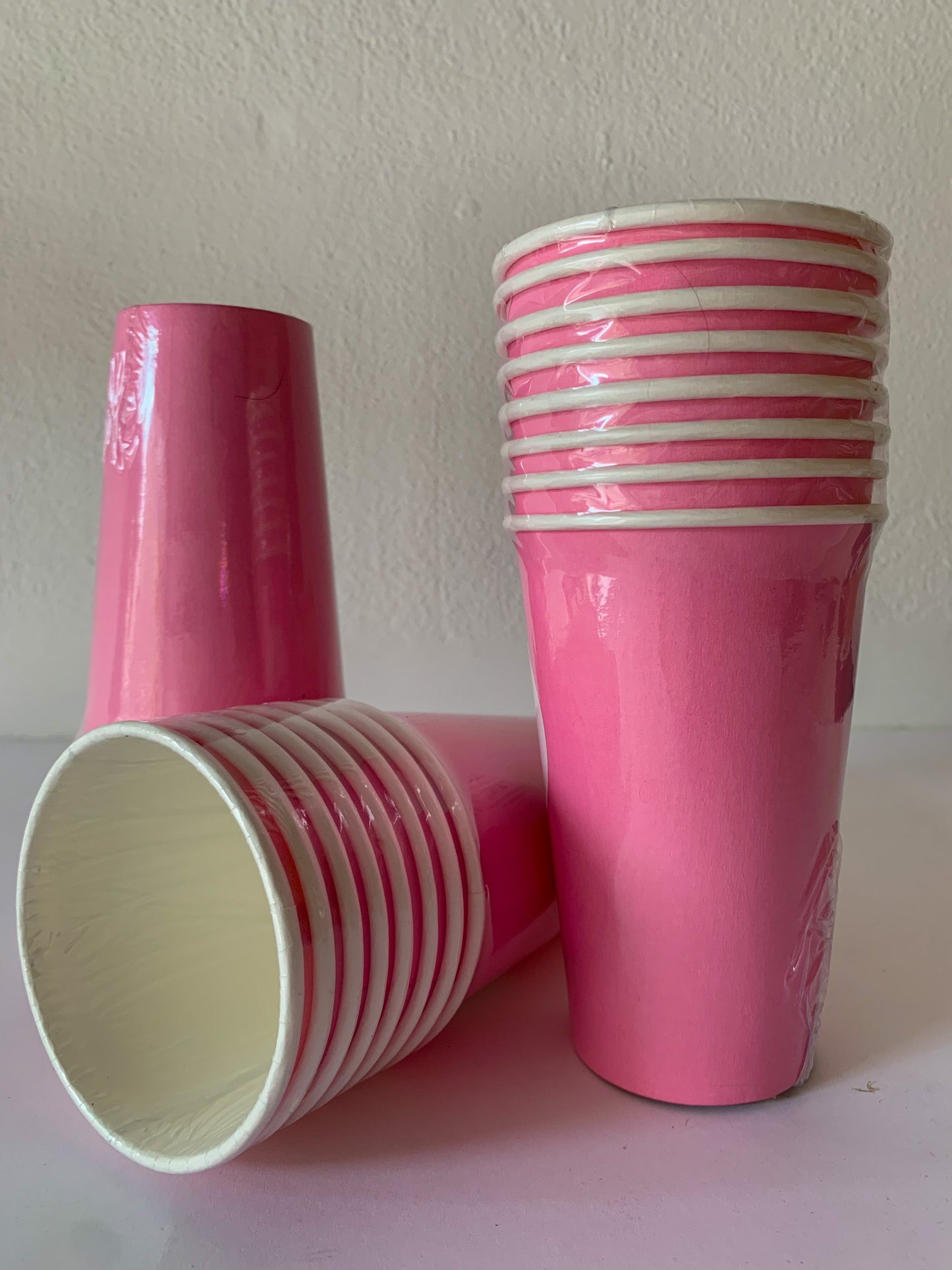 Vaso Cartón Rosa Pastel