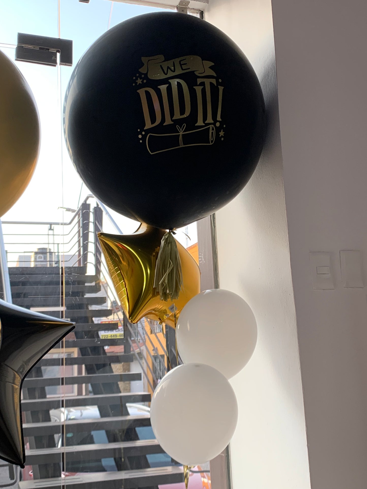 Globo Látex Jumbo, 1 Estrella y 2 Látex