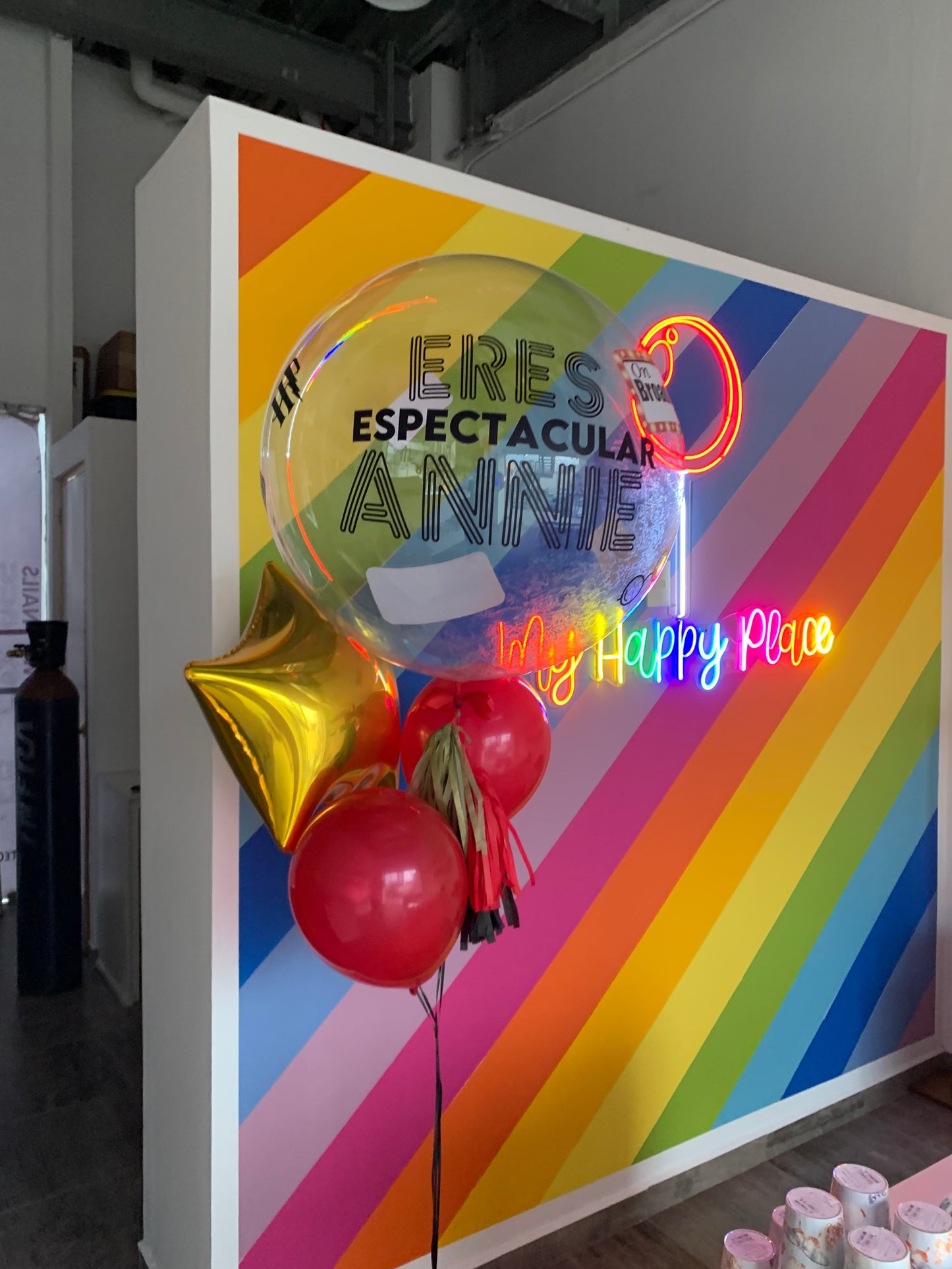 Globo Burbuja 36", 1 Estrella y 2 Látex