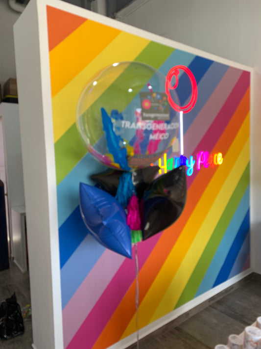 Globo Burbuja 24" y 3 Estrellas